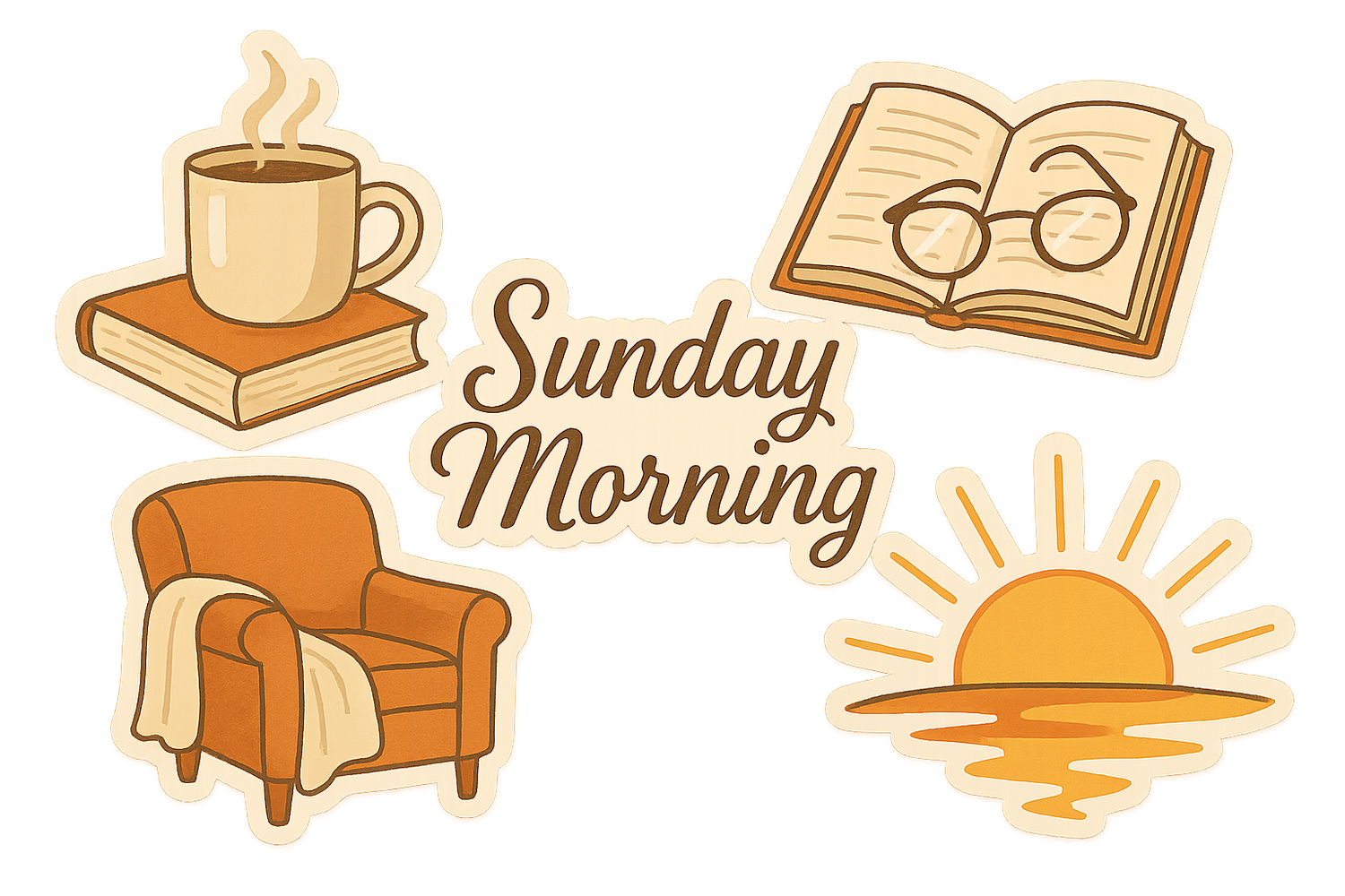Sunday Morning Stickers